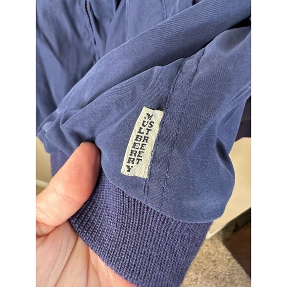 Mulberry Street Mens Blue Lightweight Jacket XL Polyester Blend Zip-Up‎ collared - Picture 6 of 8